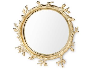 Villa & House Ganymede Brass 15'' Round Wall Mirror BUNGNY670803