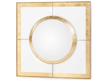 Villa & House Grayson Gold Leaf 28''W x 28''H Rectangular Wall Mirror BUNGRY670808