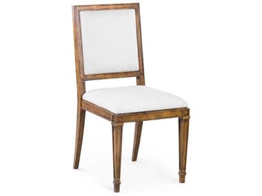 Villa & House Jackson Rubberwood Brown Upholstered Armless Dining Chair BUNJAK5504241030