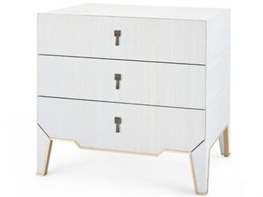 Villa & House 30" Wide 3-Drawers Gold Nightstand BUNMAD1306309