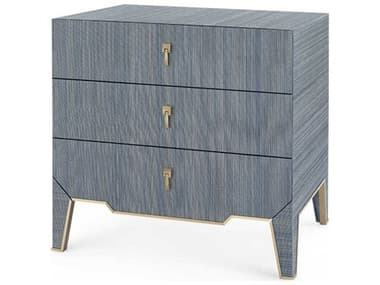 Villa & House 30" Wide 3-Drawers Gold Nightstand BUNMAD1306318