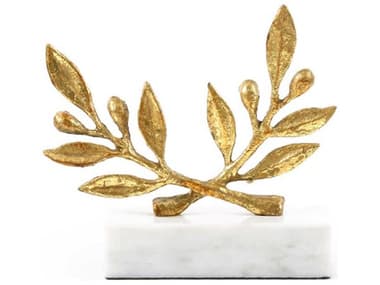 Villa & House Olive Gold Leaf Sculpture BUNOLI700808