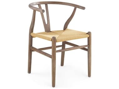 Villa & House Oak Wood Brown Arm Dining Chair BUNOSL55592