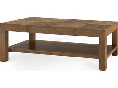 Villa & House Velma Rectangular Wood Honeyed Burl Brown Coffee Table BUNVEL30029229894