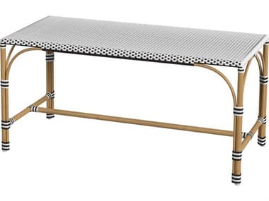 Butler Outdoor Tobias Aluminum Wicker Bench BUO5650434