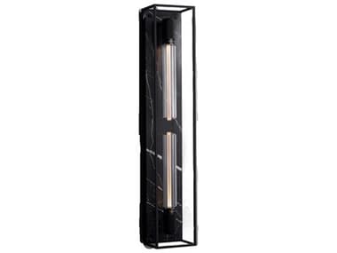 Buster + Punch Caged 2-Light Black Marble Wall Sconce BUPNCA023401