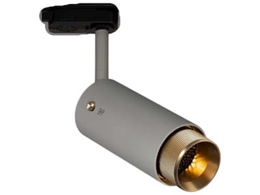 Buster + Punch Exhaust 1-Light Brass Gray Cylinder Track & Rail Light BUPNEIG25T