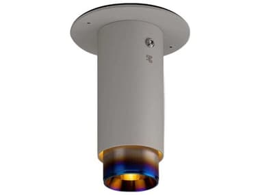 Buster + Punch Exhaust 1-Light Burnt Steel Gray Cylinder Flush Mount BUPNEIG704020