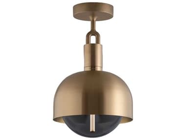 Buster + Punch Forked 1-Light Brass Semi Flush Mount BUPNFC813200