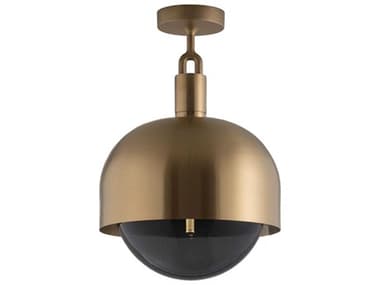 Buster + Punch Forked 1-Light Brass Semi Flush Mount BUPNFC813202