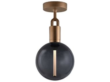 Buster + Punch Forked 1-Light Brass Globe Semi Flush Mount BUPNFC823207