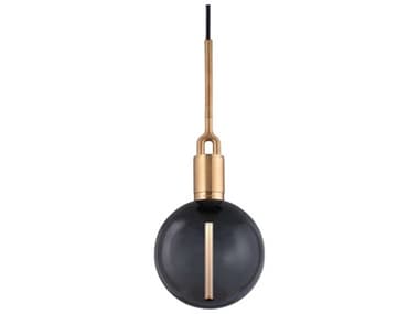 Buster + Punch Forked 1-Light Brass Globe Mini Pendant BUPNFP493171