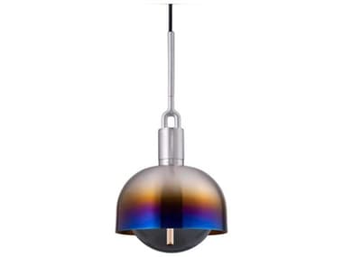 Buster + Punch Forked 1-Light Burnt Steel Mini Pendant BUPNFP893194