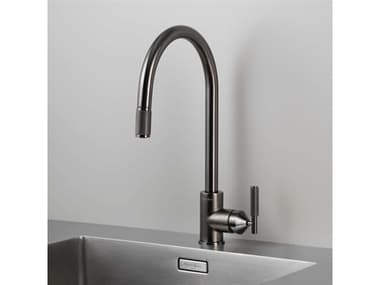 Buster + Punch Gun Metal Pull-Out Mixer Kitchen Faucet BUPNKT35PM