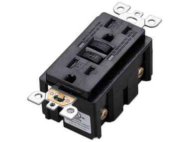 Buster + Punch Black Duplex GFCI Outlet Module BUPNSM023240