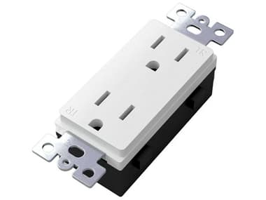 Buster + Punch White Duplex Outlet Module BUPNXM14253
