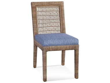 Braxton Culler Pine Isle Rattan Brown Upholstered Side Dining Chair BXC1023028