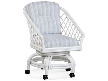 Braxton Culler Kent White Upholstered Swivel Computer Office Chair BXC1084106