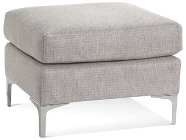 Braxton Culler Houston 32" Satin Nickel Fabric Upholstered Ottoman BXC707009F