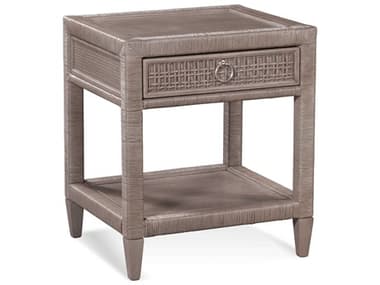 Braxton Culler Naples 24&quot; Wide 1-Drawer Gray Rattan Nightstand BXC807044GL