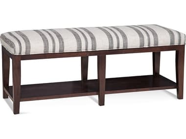 Braxton Culler Kessler 50" Brown Fabric Upholstered Accent Bench BXC816094