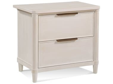 Braxton Culler Clair 28" Wide 2-Drawers White Mindi Wood Nightstand BXC838044