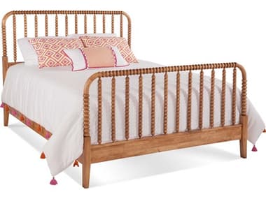 Braxton Culler Lind Island Brown Rubberwood Wood Queen Panel Bed BXC846021