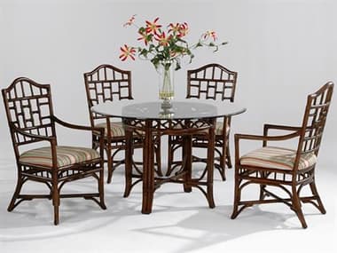 Braxton Culler Chippendale Rattan Dining Room Set BXC970075GL0999098SET