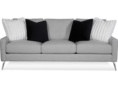 Braxton Culler Javon 83" Nickel Fabric Upholstered Sofa BXC9707011