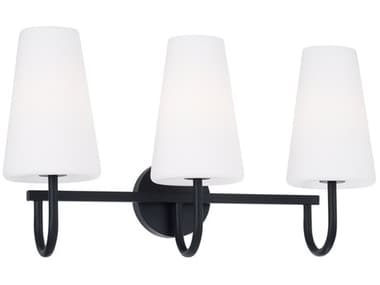 Capital Lighting Averitt 3-Light Matte Black Vanity Light C2155231MB550