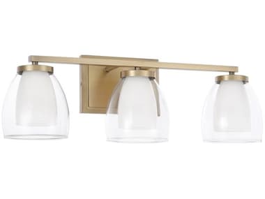 Capital Lighting Joss 3-Light Aged Brass Vanity Light C2155931AD