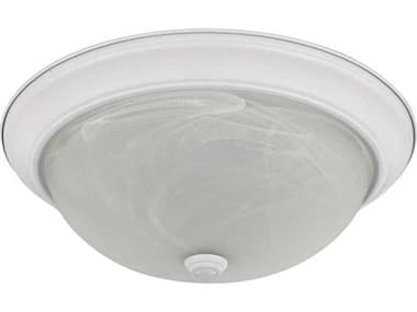 Capital Lighting Homeplace 14" 3-Light Matte White Glass Bowl Flush Mount C2219031MW