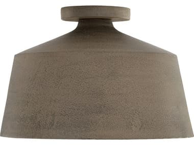 Capital Lighting Quarry 1-Light Clay Gray Semi Flush Mount C2235311CY