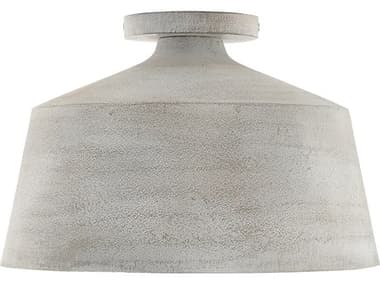 Capital Lighting Quarry 1-Light Stucco White Dome Semi Flush Mount C2235311SC