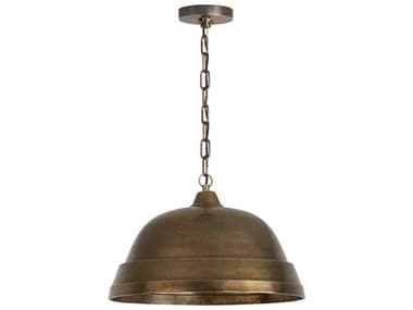 Capital Lighting Sedona 18&quot; 1-Light Oxidized Brass Bell Pendant C2330311XB