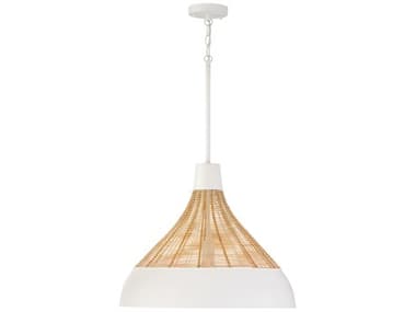 Capital Lighting Kali 1-Light Matte White Pendant C2353912WE