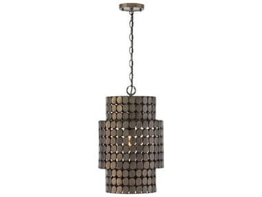 Capital Lighting Eliana 1-Light Dark Brass Cylinder Pendant C2354111DR