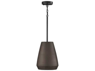 Capital Lighting Della 1-Light Terracotta Umber Black Dome Mini Pendant C2354213UR