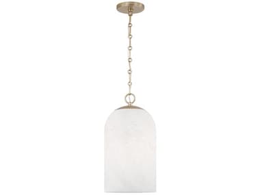 Capital Lighting Cleo 1-Light Matte Brass Cylinder Round Mini Pendant C2355811MA553