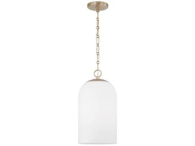 Capital Lighting Cleo 1-Light Matte Brass Cylinder Mini Pendant C2355811MA554