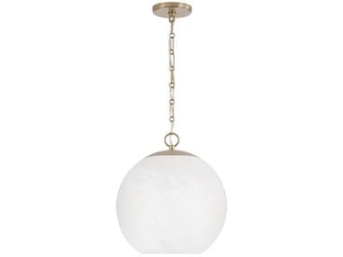 Capital Lighting Cleo 1-Light Matte Brass Globe Pendant C2355812MA551