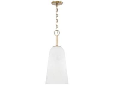 Capital Lighting Romy 1-Light Matte Brass Dome Mini Pendant C2356911MA