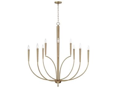 Capital Lighting Holden 40" Wide 10-Light Aged Brass Tiered Chandelier C2445901AD
