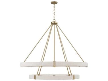 Capital Lighting Delaney 20-Light Matte Brass Round Chandelier C2449802MA