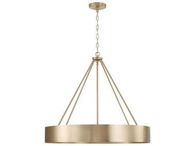 Capital Lighting Weller 4-Light Matte Brass Round Chandelier C2453041MA