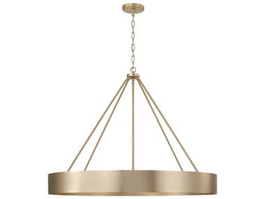 Capital Lighting Weller 6-Light Matte Brass Round Chandelier C2453061MA