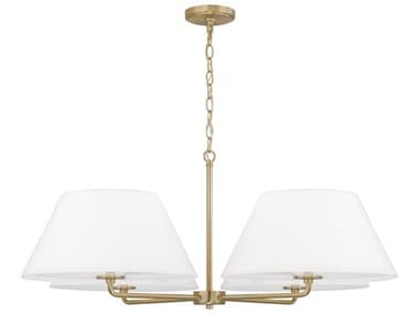 Capital Lighting Parson 4-Light Matte Brass Chandelier C2453241MA