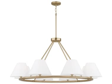 Capital Lighting Parson 8-Light Matte Brass Chandelier C2453281MA