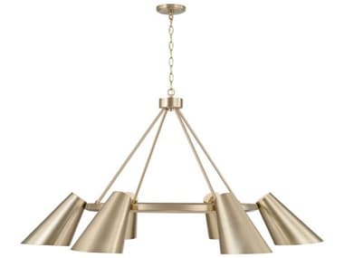 Capital Lighting Leo 6-Light Matte Brass Chandelier C2454961MA