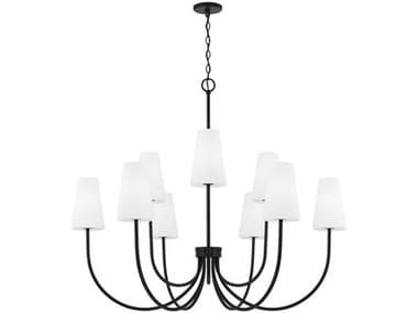 Capital Lighting Averitt 9-Light Matte Black Candelabra Chandelier C2455291MB550